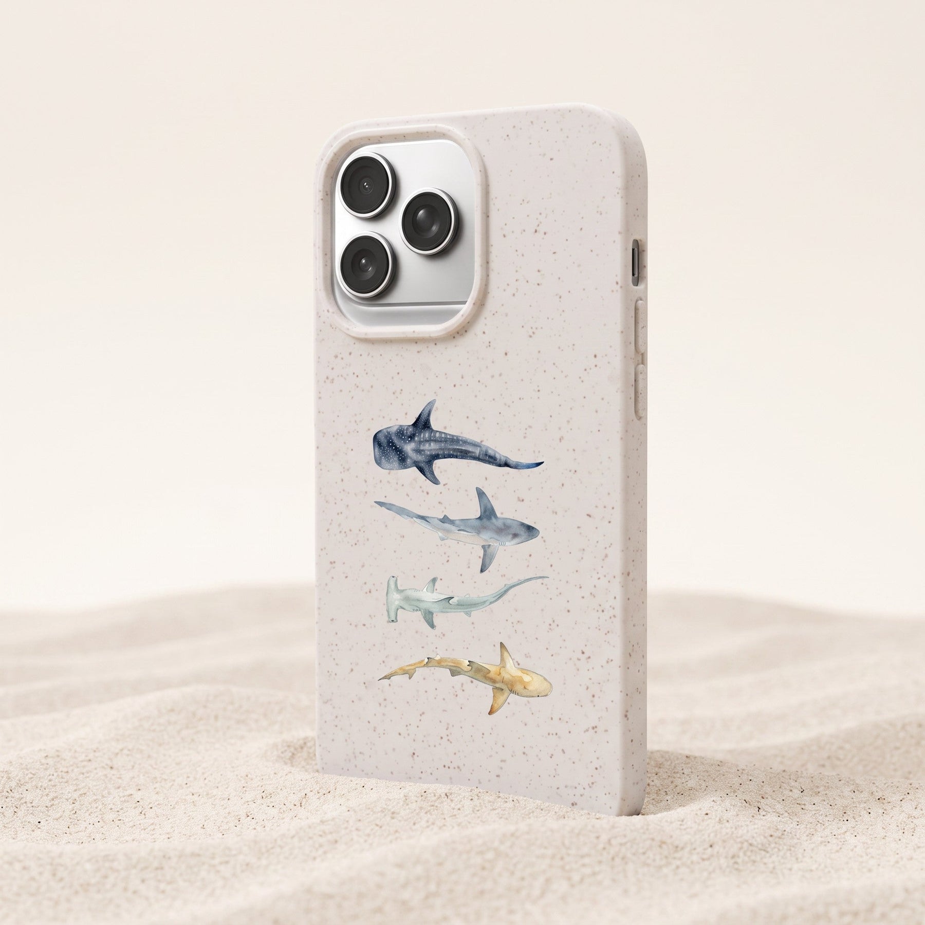 Biologisch abbaubare Handyhülle iPhone 17 Sharkproject — kompostierbar — Freisteller
