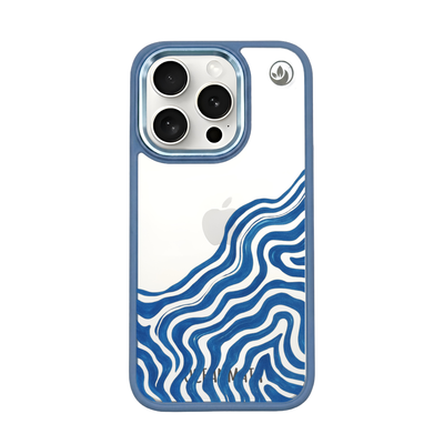 iPhone 15 pro case - abstract wave - "Summerwave" - sustainable