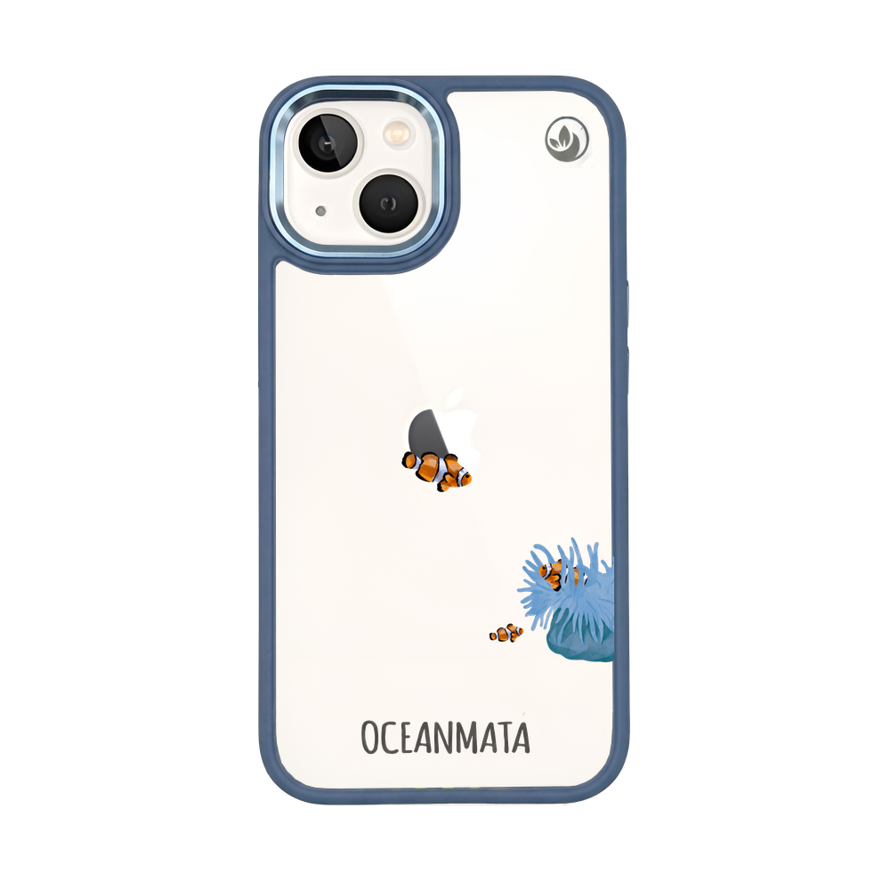 iPhone 13 mini Hülle - Clownfisch weiß - "Mr.Clown-Fish" - nachhaltig