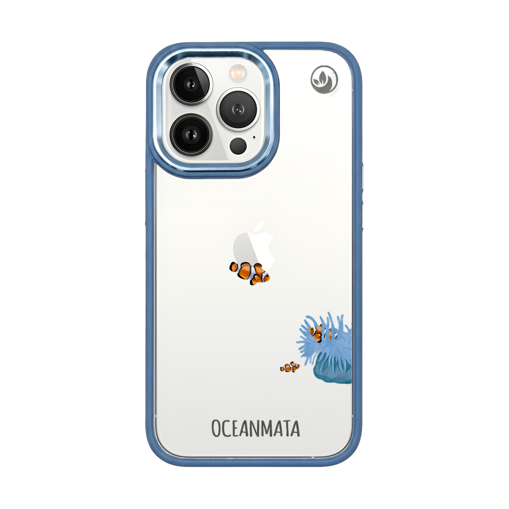 iPhone 13 pro max Hülle - Clownfisch weiß - "Mr.Clown-Fish" - nachhaltig