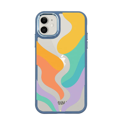 iPhone 11 hoesje - kleurrijke golven - "Tide Flow" - duurzaam