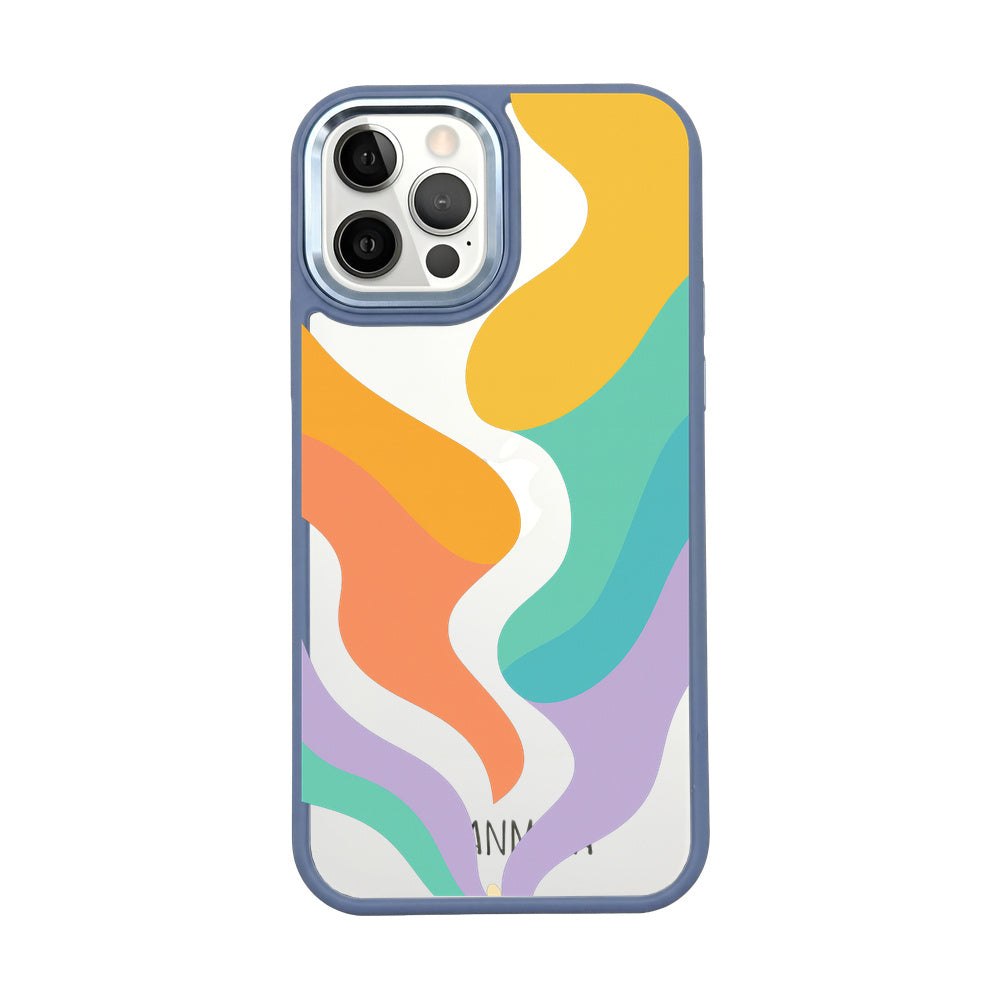 iPhone 12 pro / iPhone 12 hoesje - kleurrijke golven - "Tide Flow" - duurzaam
