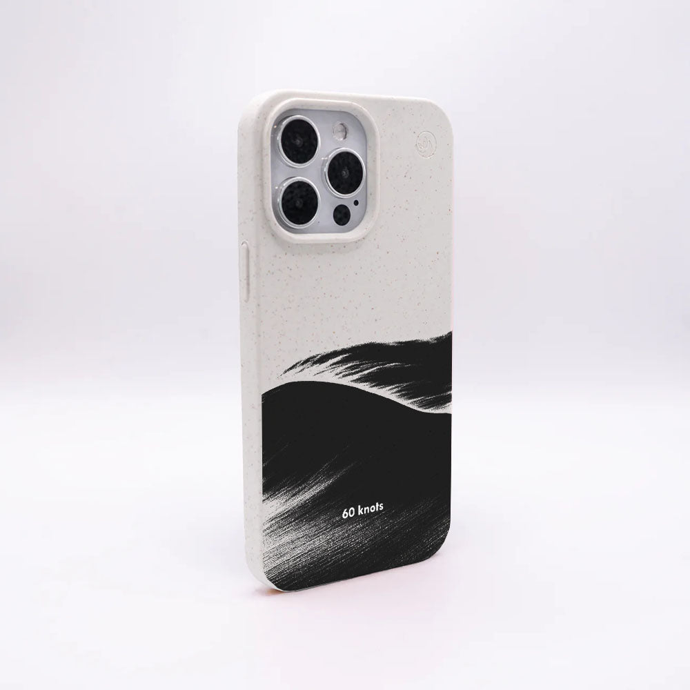 iPhone 16 pro max Hülle - Düne weiß - "60knots" - nachhaltig