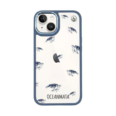 iPhone 14 hoesje - Turtles Blue - "Turtlino" - Duurzaam