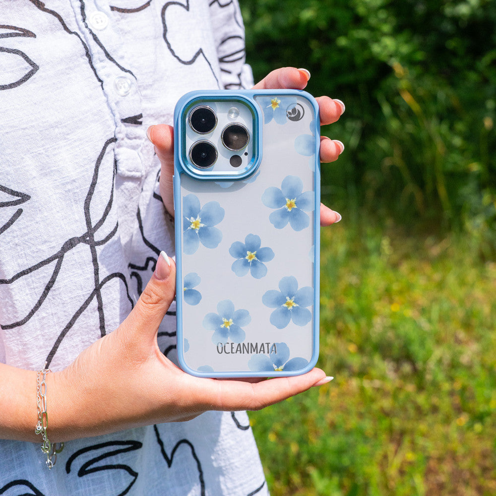 iPhone 13 pro case - forget-me-not - sustainable