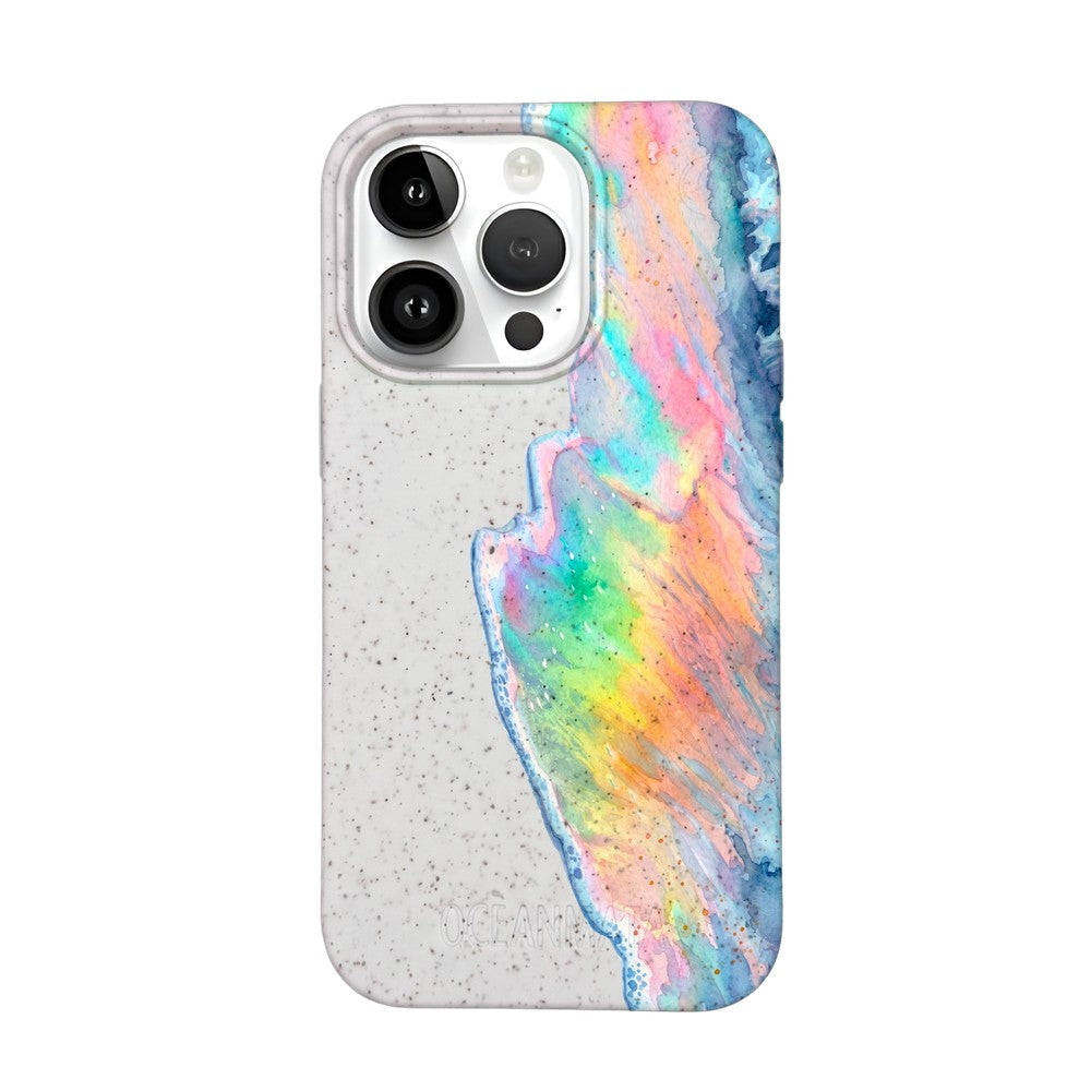 Biologisch abbaubare Handyhülle iPhone 14 pro Waveofpride — kompostierbar — Vorderseite