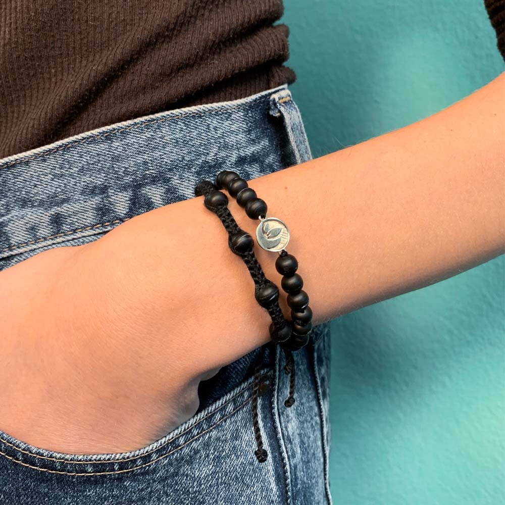 Armband schwarz "OCEAN PLASTIC" – Ansicht 5