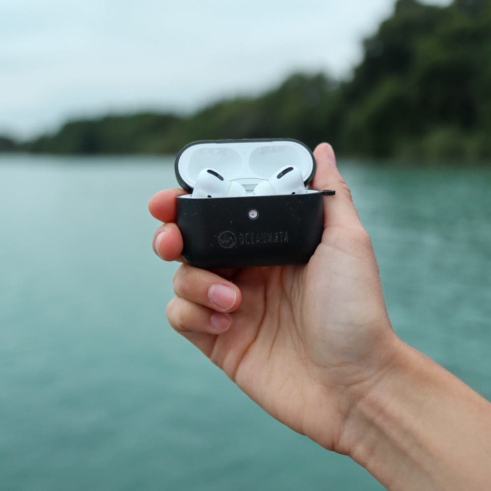 nachhaltige Apple AirPod Case Pro 1/2 - Hülle - schwarz – Ansicht 3