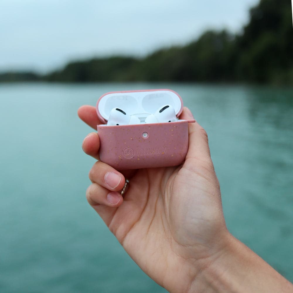 nachhaltige Apple AirPod Case Pro 1/2 - Hülle - rosa – Ansicht 3