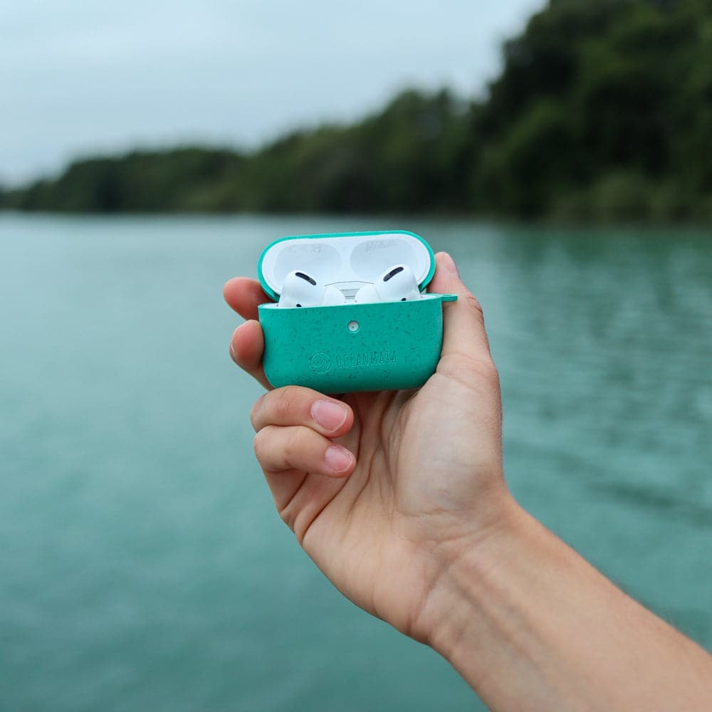 nachhaltige Apple AirPod Case Pro 1/2 - Hülle - türkis – Ansicht 3