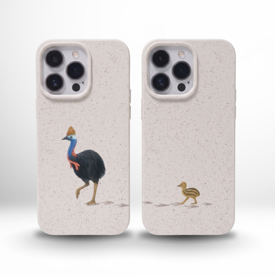 Nachhaltige Apple iPhone Hülle "Partner Case - CassowaryLove"