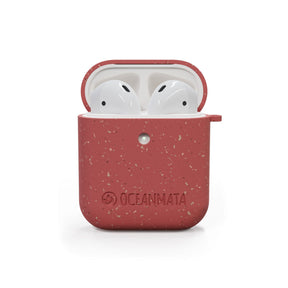 nachhaltige Apple AirPod Case 1/2 "CORAL" - Hülle - rot