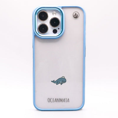 Samsung S25+ Case - Whale blue - "Captain Whale" - sustainable