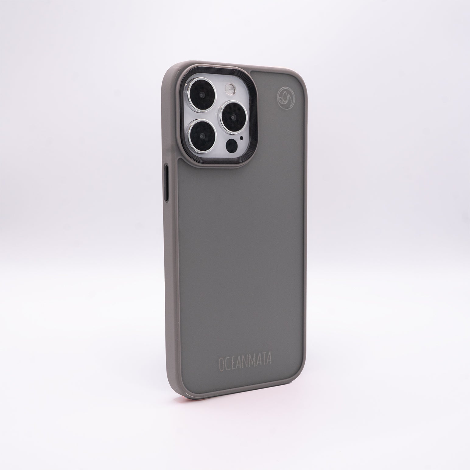 iPhone 15 pro Hülle - durchsichtig grau - nachhaltig