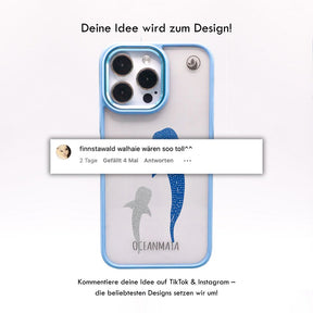 iPhone 15 pro Hülle - Walhai blau - "Walhai" - nachhaltig