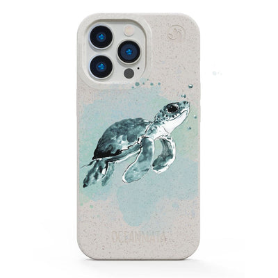 iPhone 16e Hülle - Schildkröte grün - "Baby Turtle" - nachhaltig