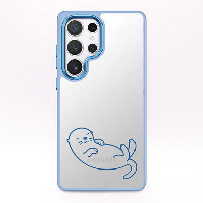 Samsung S25 hoesje - Otterblauw - duurzaam