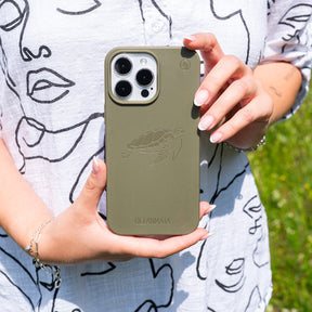 iPhone X/Xs Hülle - grün - "TURTLE" - nachhaltig – Ansicht 5
