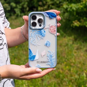 iPhone 16 Hülle - Schildkröte bunt - "Turtle & Friends" - nachhaltig