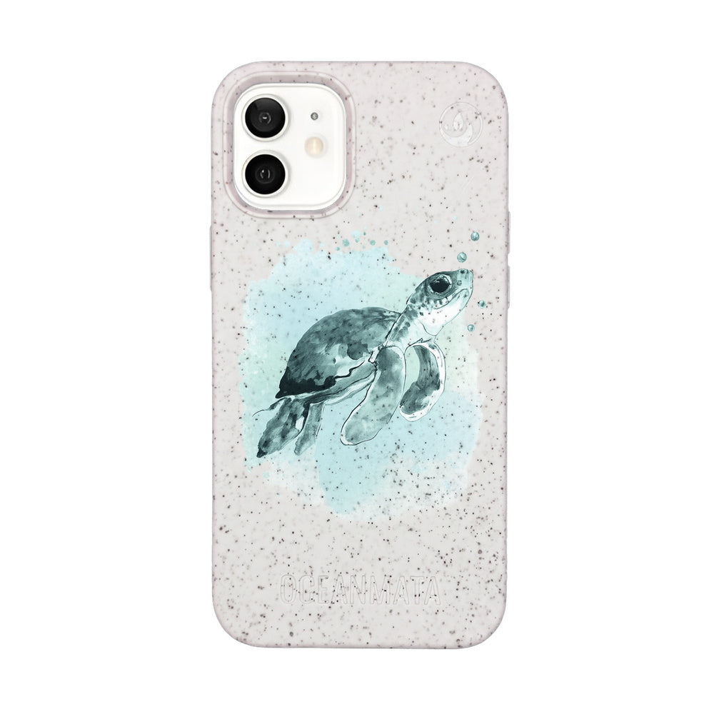 Biologisch abbaubare Handyhülle iPhone 12 mini Babyturtle — kompostierbar — Vorderseite