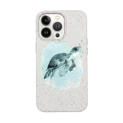 iPhone 13 pro max Hülle - Schildkröte grün - "Baby Turtle" - nachhaltig