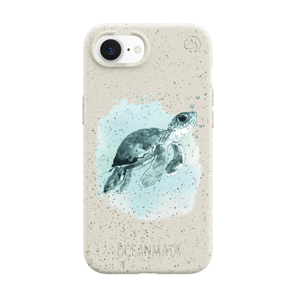 Biologisch abbaubare Handyhülle iPhone 16e Babyturtle — kompostierbar — Vorderseite