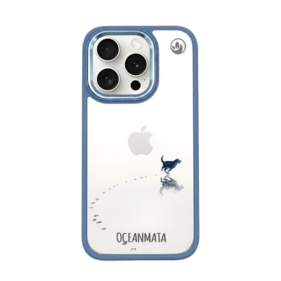 iPhone 15 pro max Hülle - Hund Strand - "beachsiderun" - nachhaltig