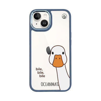 iPhone 14 hoesje - Eend Wit - "Gil Bile Bile" - Duurzaam