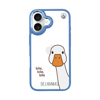 iPhone 16 hoesje - Eend Wit - "Gil Bile Bile" - Duurzaam
