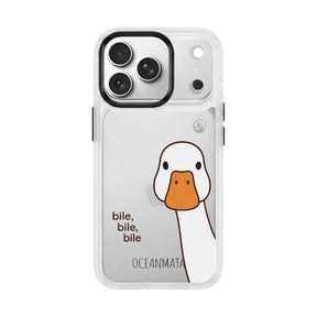 iPhone 17 Pro Max Case - White Duck - "Bile Bile Bile" - Sustainable