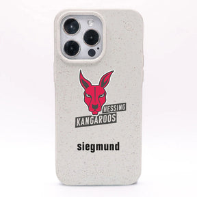 iPhone 17 Air Case - White - "Hessing Kangaroos" - Sustainable