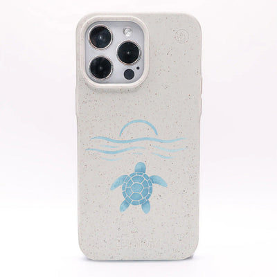 iPhone 15 Pro Max Case - white - "Into the Sun" - sustainable