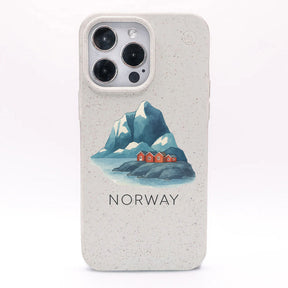 iPhone 12 mini Hülle - Norwegen weiß - "Norway" - nachhaltig