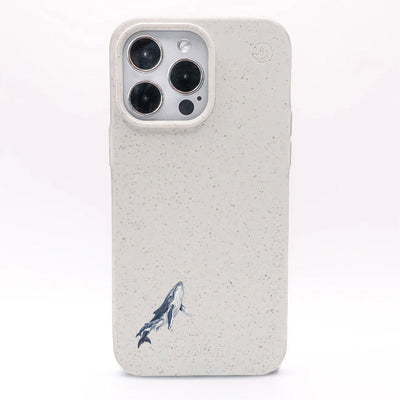 iPhone 16e/17e Hülle - Buckelwal weiß - "OceanLullaby" - nachhaltig