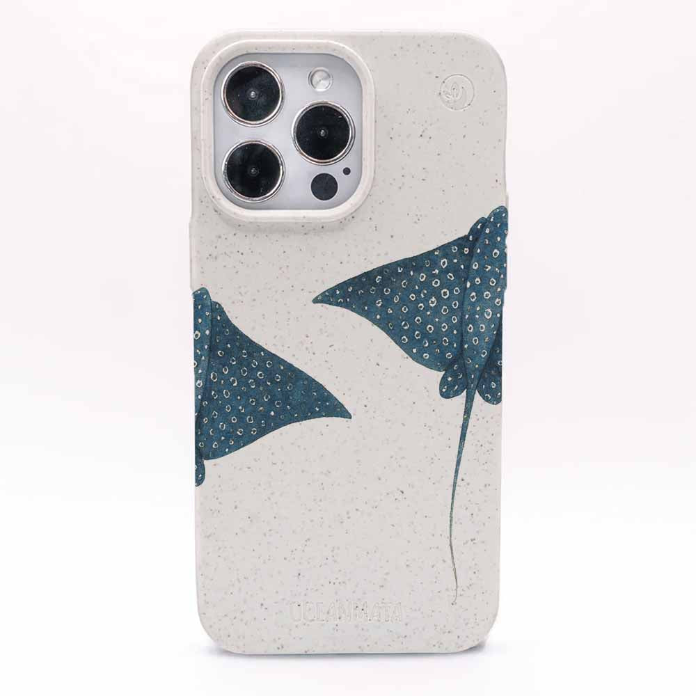 iPhone 12 mini Hülle - Ray weiß - "RayDance" - nachhaltig