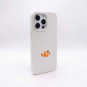 iPhone 12 pro / iPhone 12 Hülle - Clownfisch weiß - "Mr.Clown-Fish" - nachhaltig