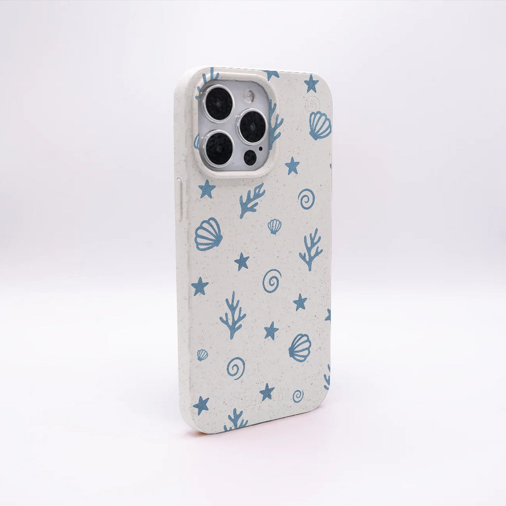 Biologisch abbaubare Handyhülle iPhone 15 Bluecorallife — kompostierbar — Rückseite