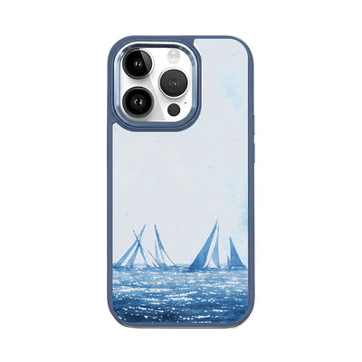 iPhone 14 Pro Case - Sailing Blue - "BlueHorizon" - sustainable