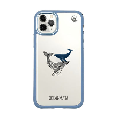 iPhone 11 pro case - whale blue - "BlueWhale" - sustainable