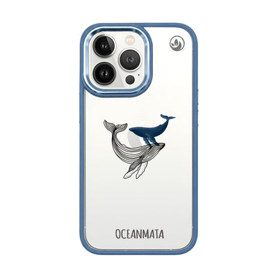 iPhone 13 pro hoesje - walvisblauw - "BlueWhale" - duurzaam