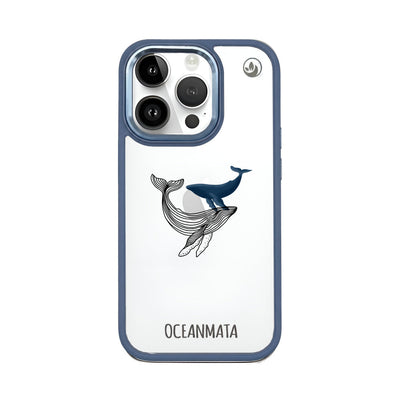 iPhone 14 pro case - whale blue - "BlueWhale" - sustainable