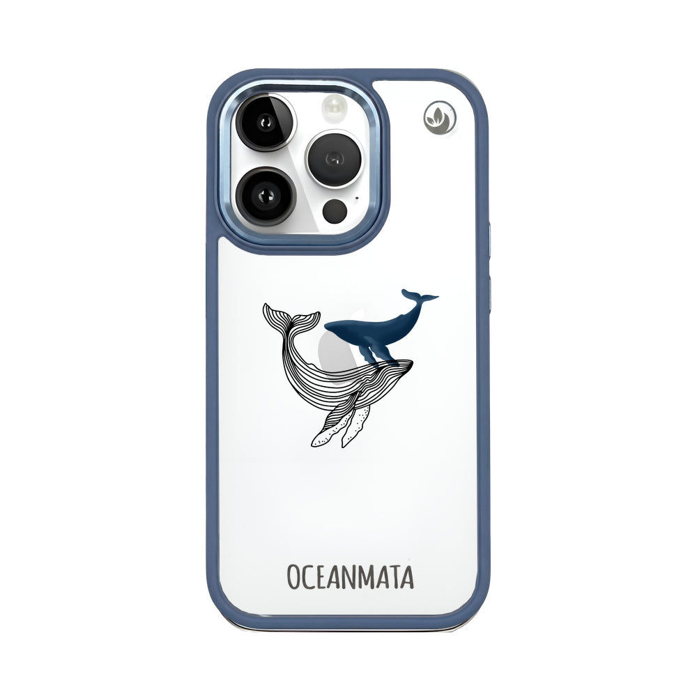 iPhone 14 pro max hoesje - walvisblauw - "BlueWhale" - duurzaam