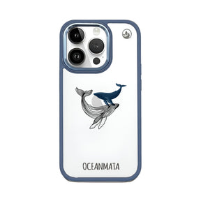 iPhone 14 pro max hoesje - walvisblauw - "BlueWhale" - duurzaam