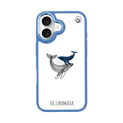 iPhone 16 hoesje - Whale Blue - "BlueWhale" - duurzaam