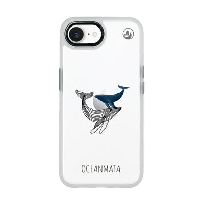 iPhone 16e hoesje - Whale Blue - "BlueWhale" - duurzaam
