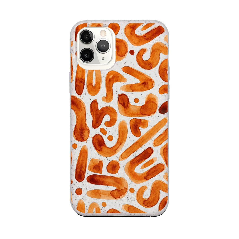 Biologisch abbaubare Handyhülle iPhone 11 pro Buchstabensuppe — kompostierbar — Vorderseite
