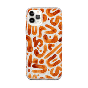 Biologisch abbaubare Handyhülle iPhone 11 pro Buchstabensuppe — kompostierbar — Vorderseite