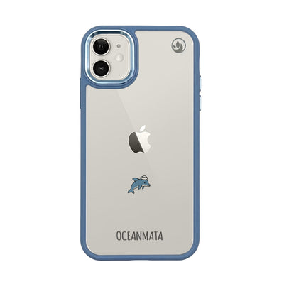 iPhone 11 Case - Dolphin Blue - "Captain Dolphin" - sustainable