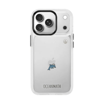 iPhone 18 Pro / 17 Pro Hülle - Delfin blau - "Captain Dolphin" - nachhaltig