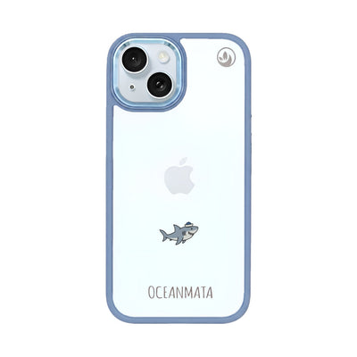 iPhone 15 Case - Shark blue - "Captain Shark" - sustainable